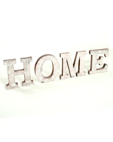 LETTRES BOIS DECORATIVES HOME 83X20CM