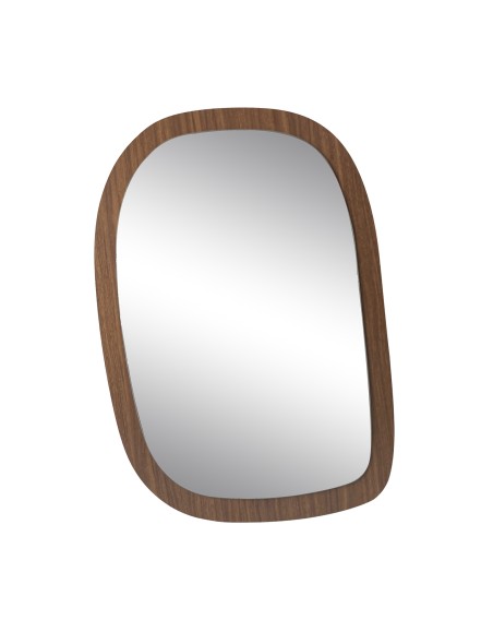 MIROIR FORME ORGANIQUE MDF PVC FACED BOIS FONCE