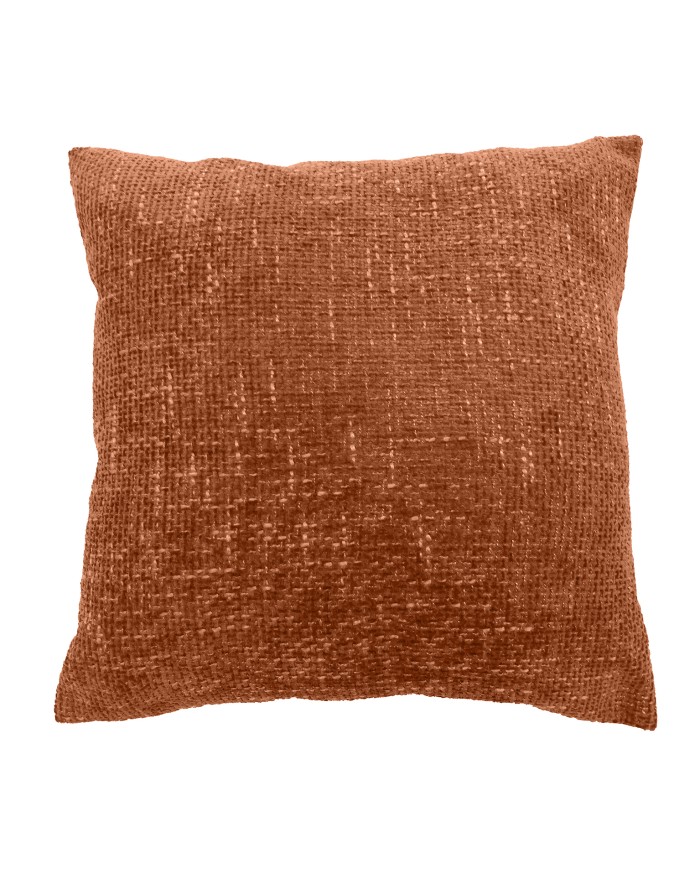 COUSSIN CHINE 45X45  FIL CHENILLE /VELOURS