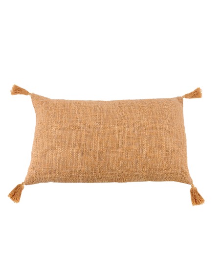 COUSSIN SHIRIN 30X50CM COTON FLAMME  4 POMPONS