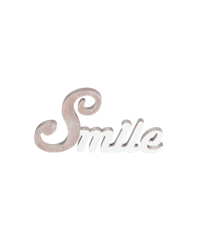 MOT DECORATIF SMILE 35X 20 CM