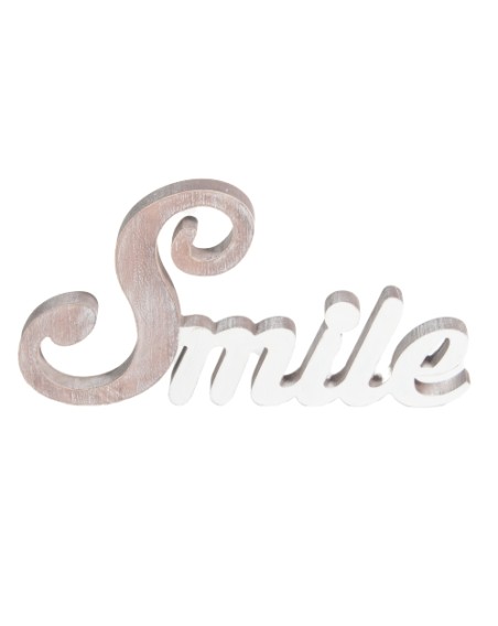 MOT DECORATIF SMILE 35X 20 CM