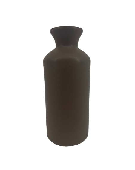 VASE CERAMIQUE TABAC HT 20 DIA 8 CM