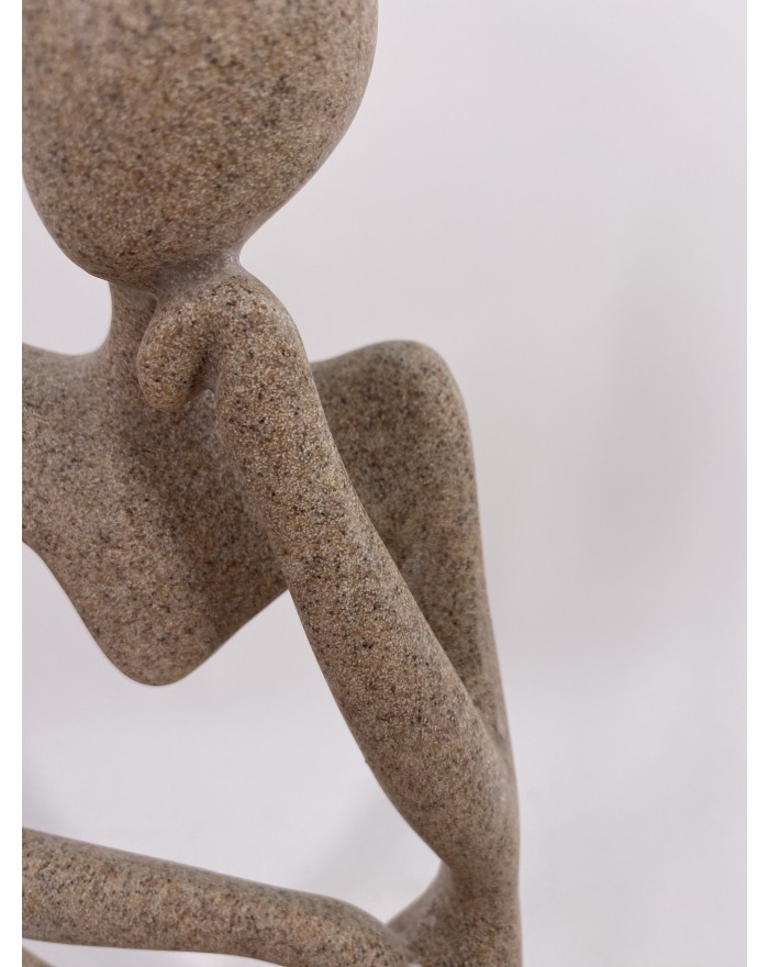 OBJET A POSER POLYRESINE PENSEUR EFFET SABLE