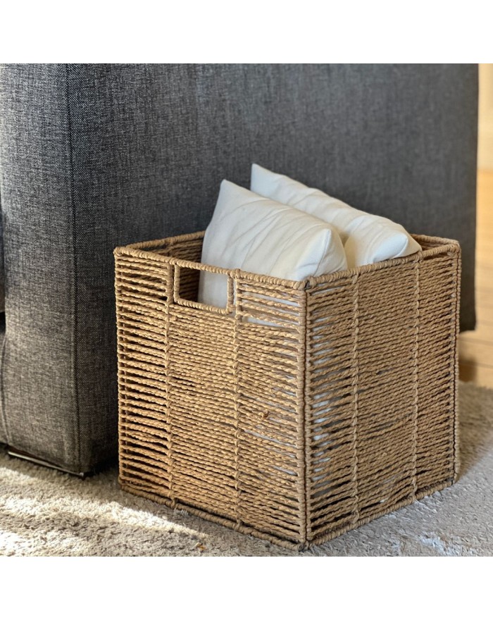 PANIER CUBE PLIABLE CORDE PP