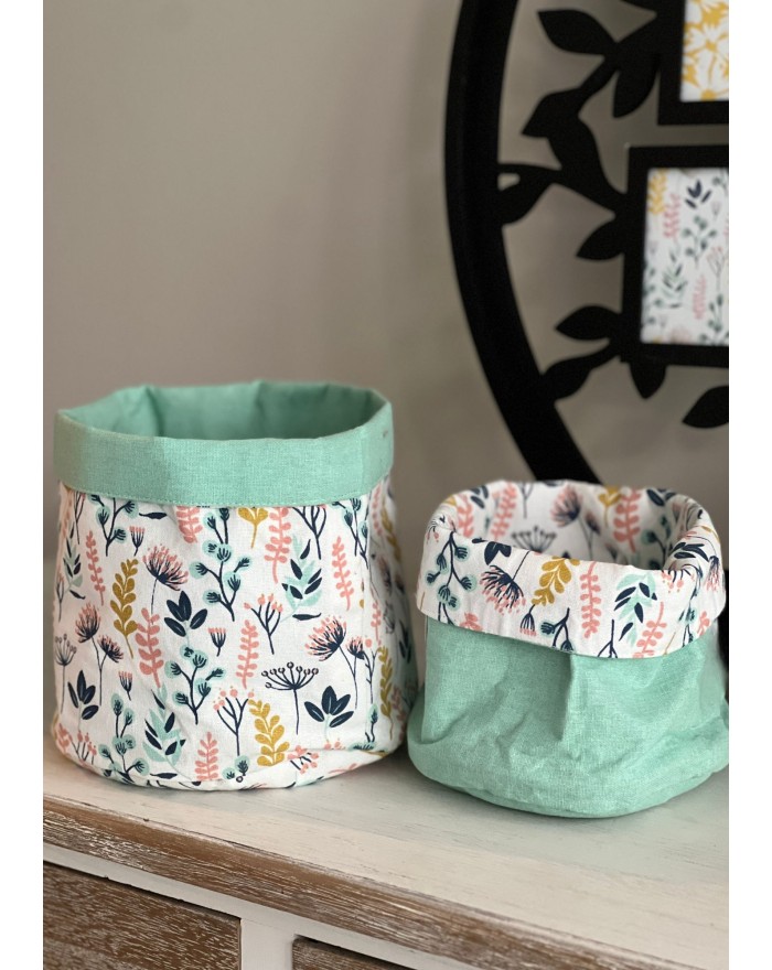 PANIERE IMPRIME FEUILLAGES GM