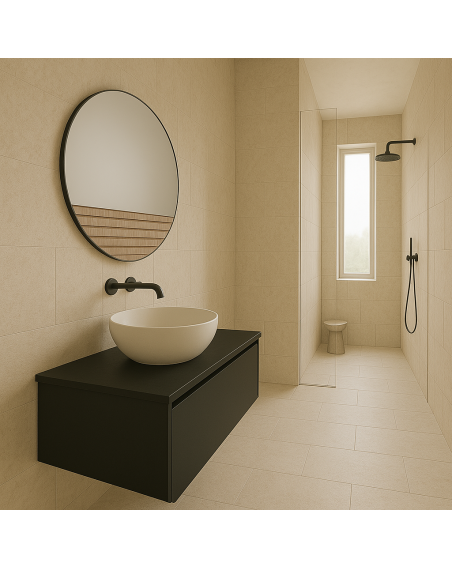 MIROIR  TASSEAUX DIA 40 CM