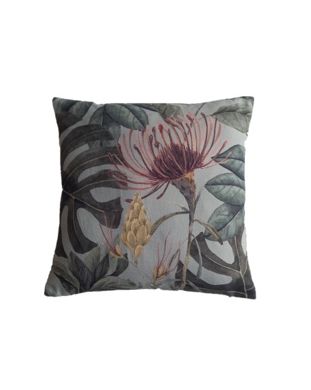 COUSSIN ANYA COTON CHAMBRAY IMPRIME FLORAL AQUARELLE