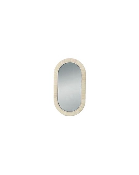 MIROIR ROTIN OVALE 45X25CM