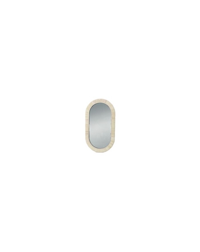 MIROIR ROTIN OVALE 45X25CM