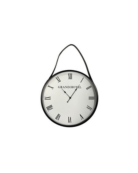 HORLOGE D40CM  ANSE PU  HT 60CM