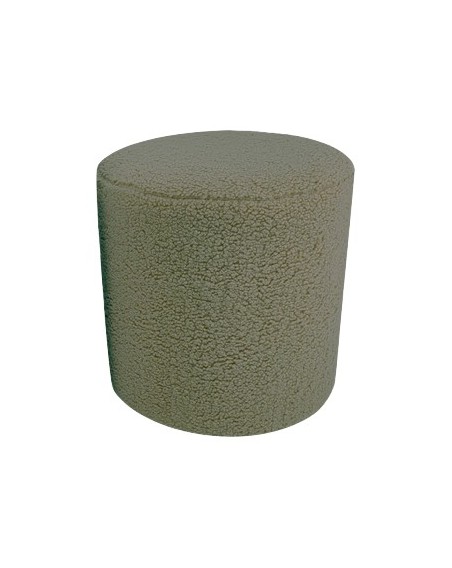 POUF SELINA BOUCLETTE 33X33X33 CM VERT