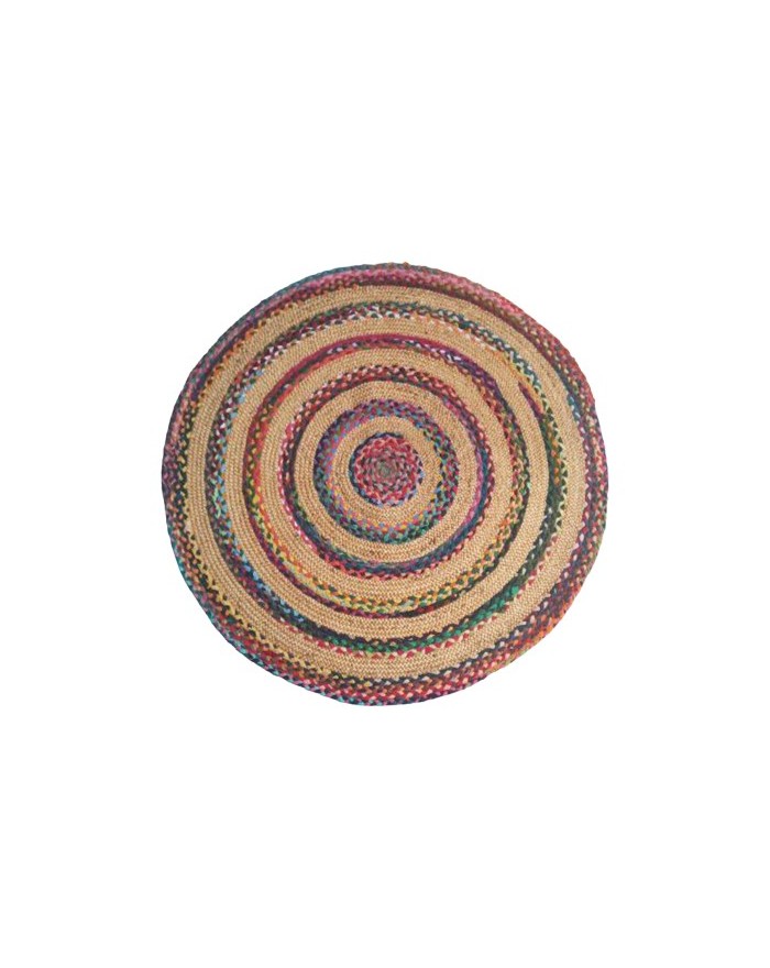 TAPIS JUTE+CHINDI DIA 120 CM