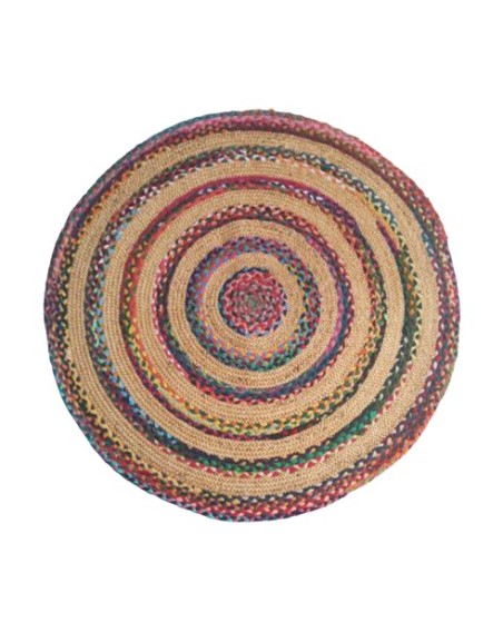 TAPIS JUTE+CHINDI DIA 120 CM