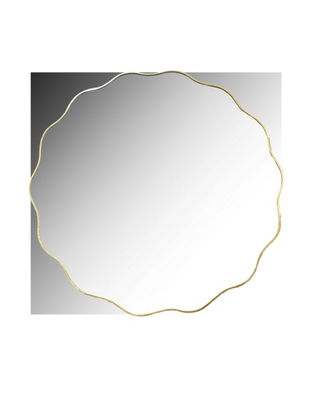 MIROIR METAL  FLEUR DIA 54CM