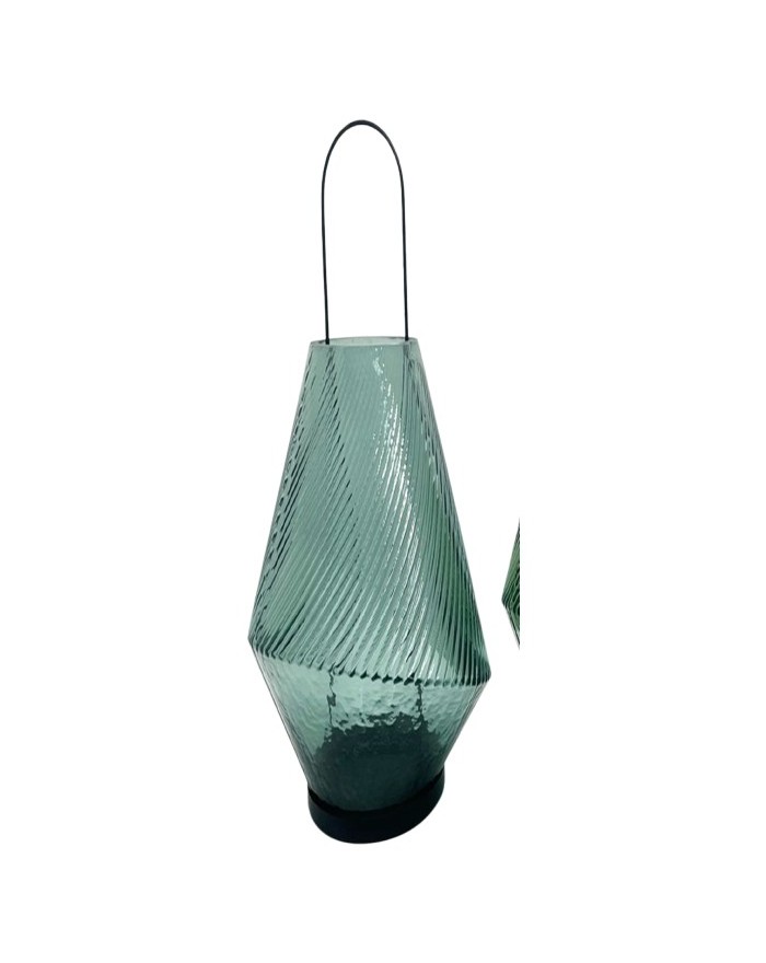 LANTERNE  VERRE 18,5X30 CM
