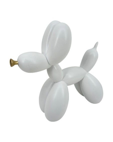 CHIEN BALLON RESINE  24 CM