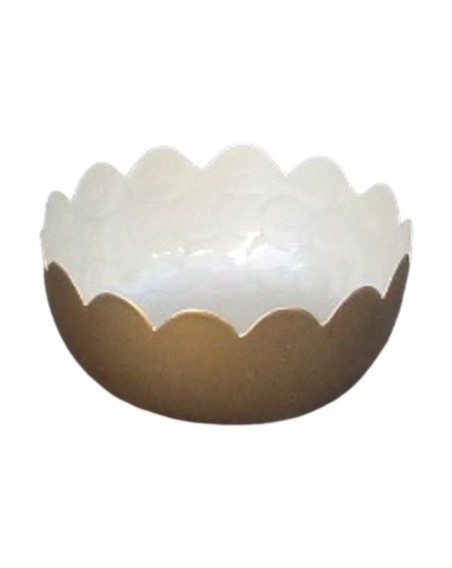 COUPELLE  FESTON METAL EFFET NACRE DIA 14CM