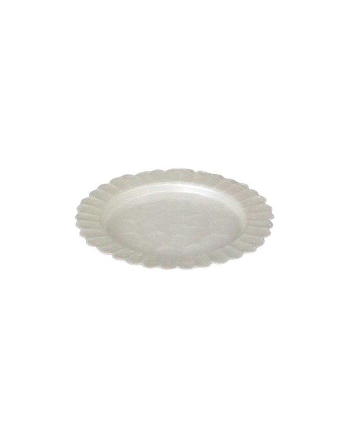 COUPELLE FESTONNEE  METAL EFFET NACRE DIA 14 CM