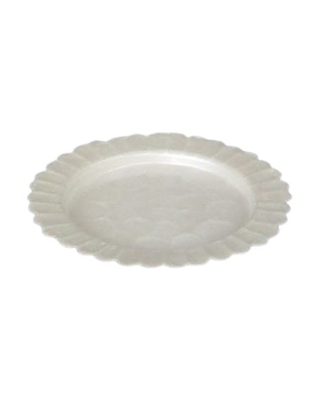 COUPELLE FESTONNEE  METAL EFFET NACRE DIA 14 CM