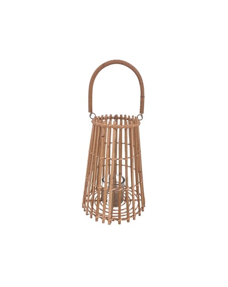 LANTERNE ROTIN CONIQUE  HT 30CM