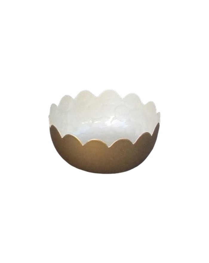 COUPELLE  FESTON METAL EFFET NACRE DIA 14CM