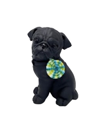 CHIEN RESINE  SUCETTE  COULEUR 24 CM