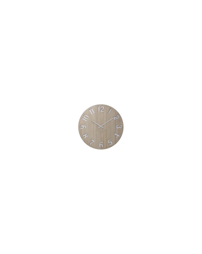 HORLOGE TOR  MDF BOIS BLANCHI DIA 60 CM