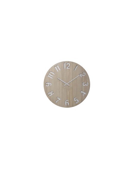 HORLOGE TOR  MDF BOIS BLANCHI DIA 60 CM