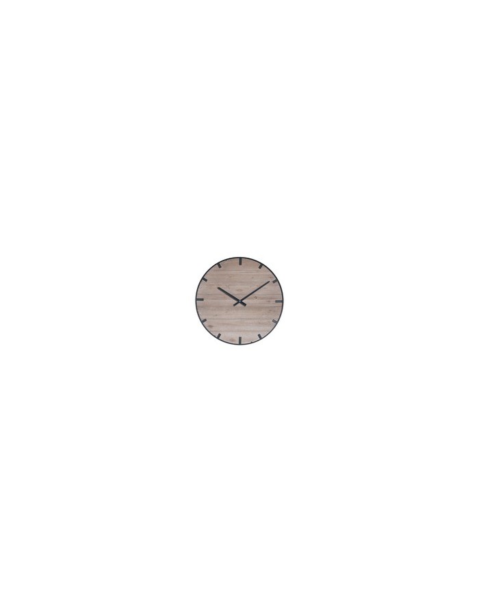 HORLOGE IDA  MDF+METAL NOIR DIA 60 CM