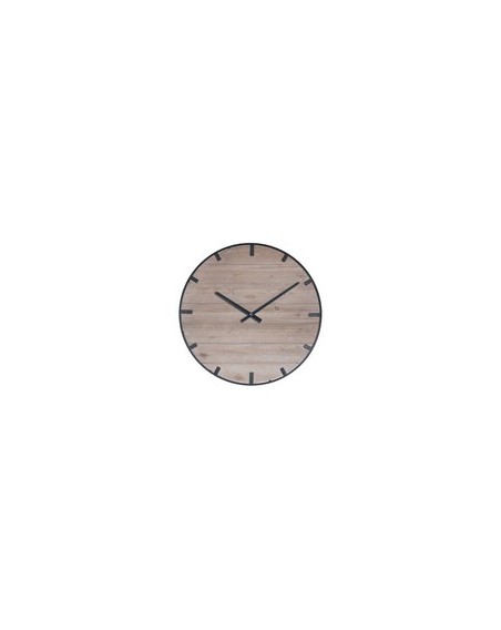 HORLOGE IDA  MDF+METAL NOIR DIA 60 CM