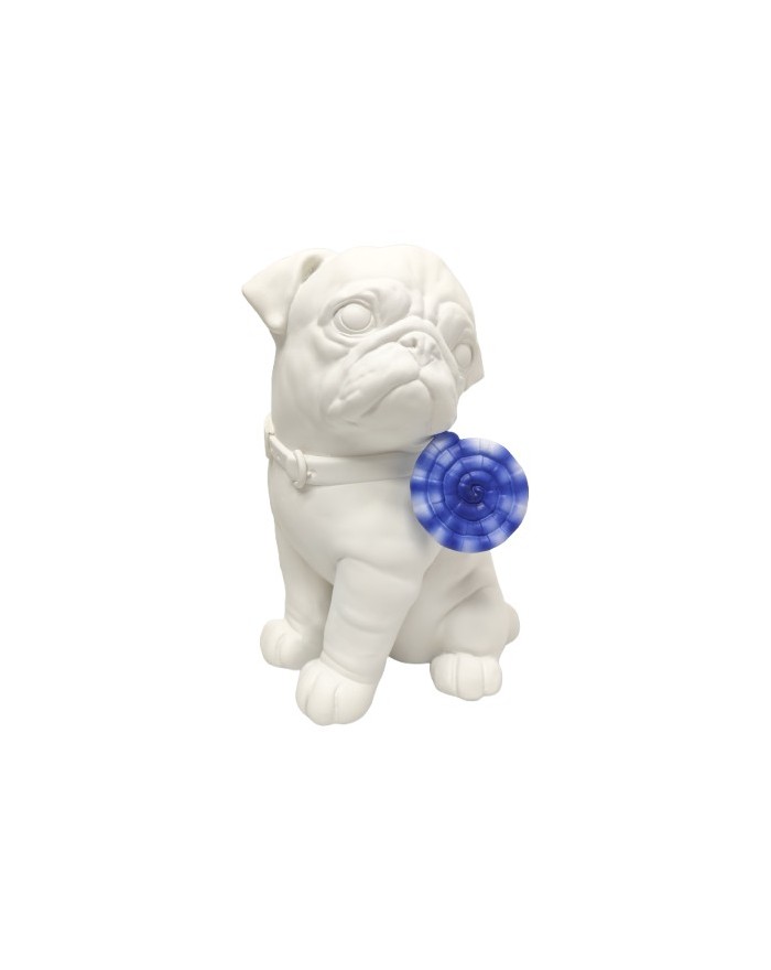 CHIEN RESINE  SUCETTE  COULEUR 24 CM