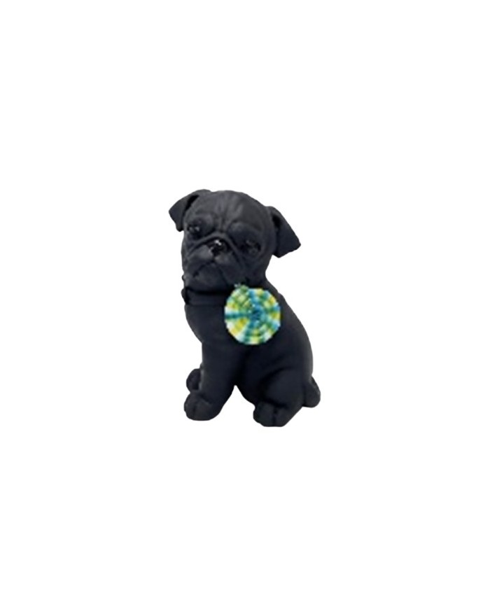 CHIEN RESINE  SUCETTE  COULEUR 24 CM