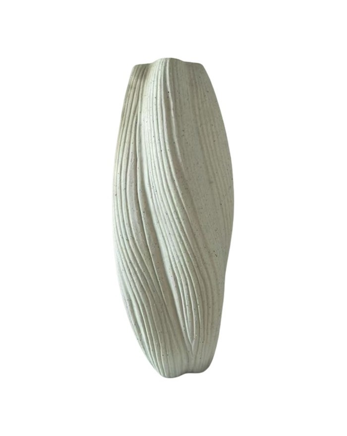 VASE PORCELAINE TWIST EFFET GRANIT 36 CM