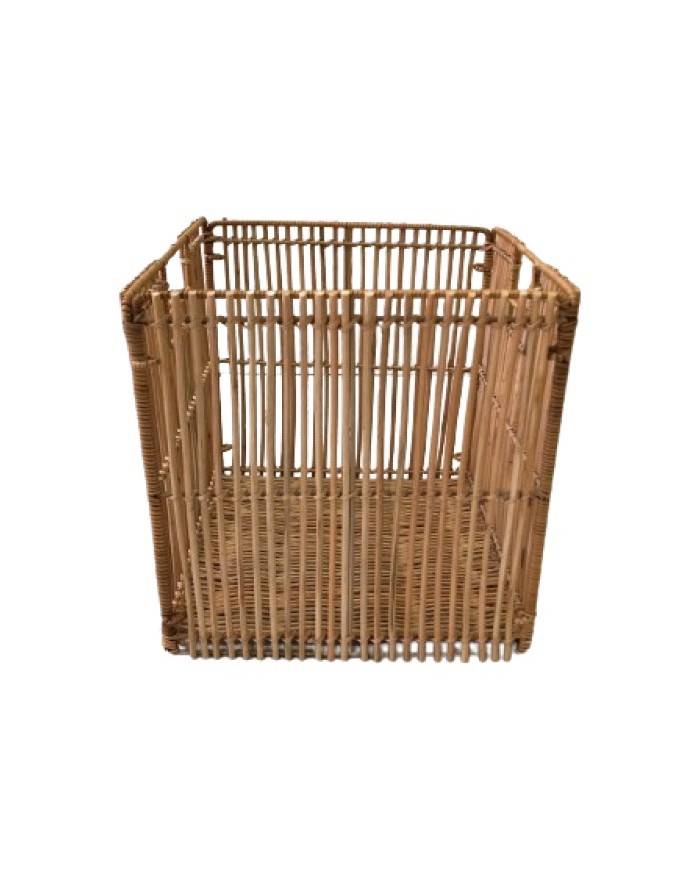 PANIER CUBE PLIABLE 31X31X31CM  ROTIN