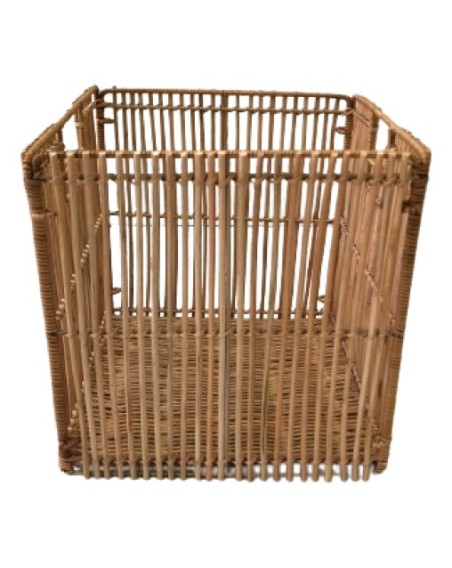 PANIER CUBE PLIABLE 31X31X31CM  ROTIN