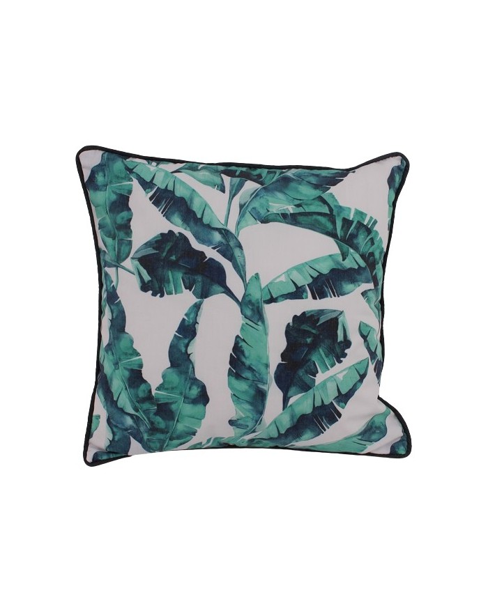 COUSSIN 40X40CM ALIX FEUILLAGE TROPICAL