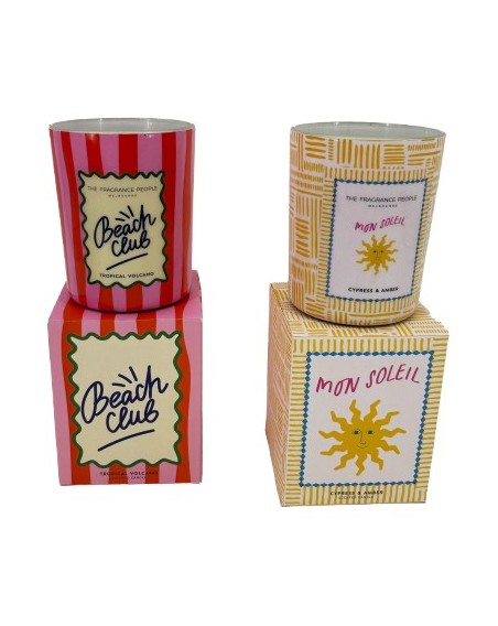 BOUGIE PARF.510G CONTENANT VERRE LAQUE+BOITE DECO