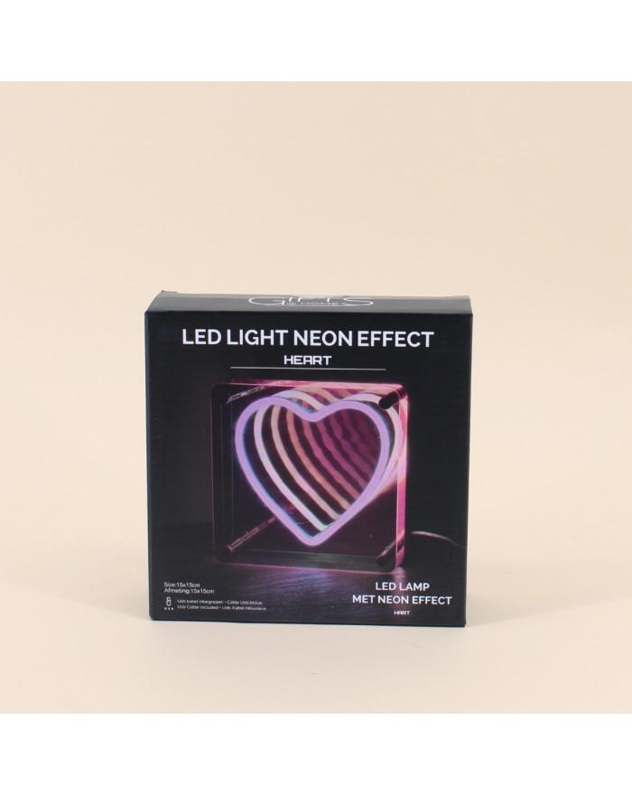 CADRE NEON COEUR DOUBLE USB...