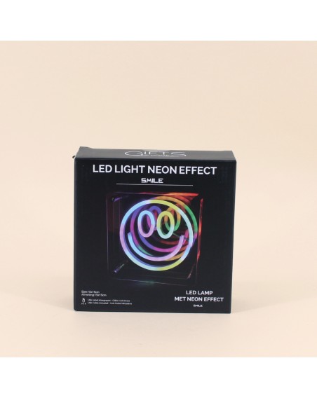 CADRE NEON SMILE USB 15X15CM