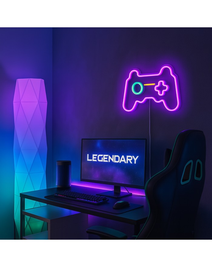CADRE NEON CONSOLE USB 41X27CM