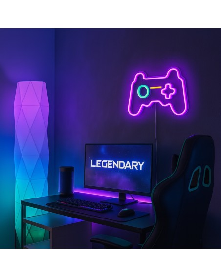 CADRE NEON CONSOLE USB 41X27CM