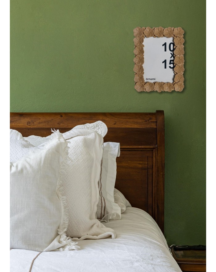 CADRE PHOTO 10X15 FLEUR RESINE