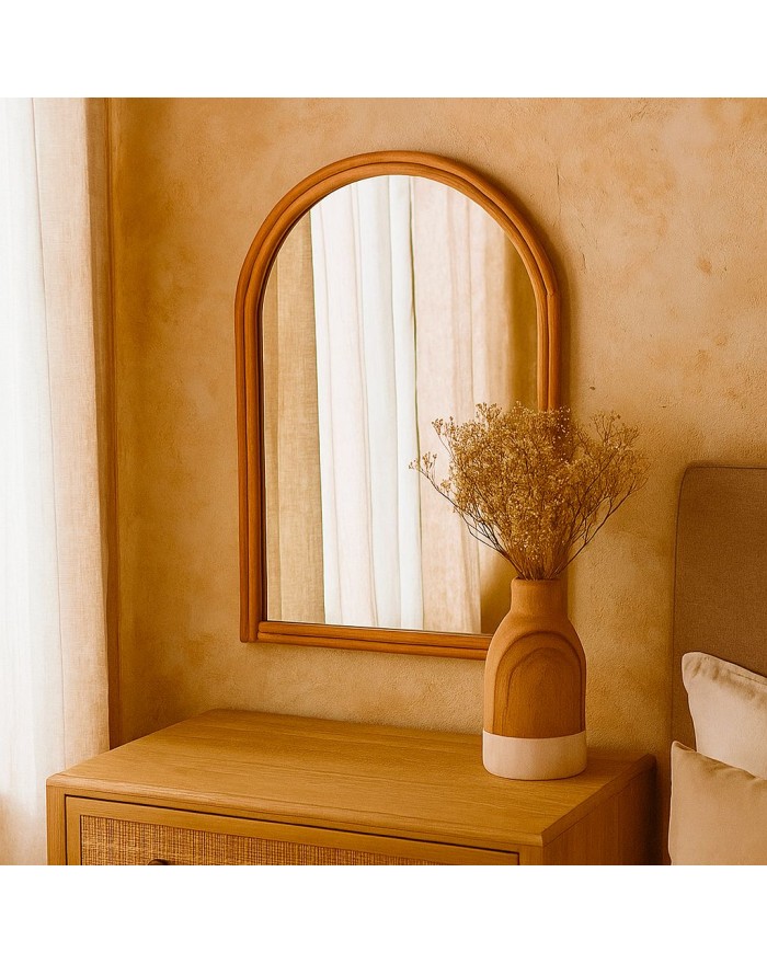 MIROIR  ARCHE ROTIN 50X35 CM