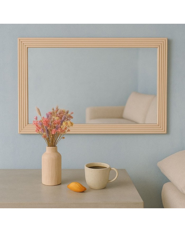 MIROIR ROTIN CLAIR 60X40 CM