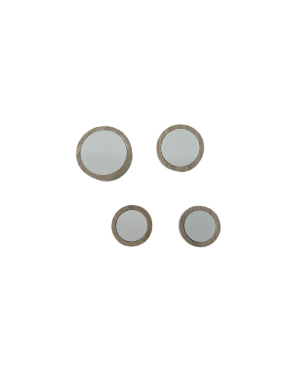 LOT DE 4 PATERES  BLANC DIA 7/6/5 CM