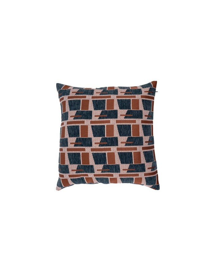 COUSSIN VELOURS JACQUARD EMERAUDE40X40CM