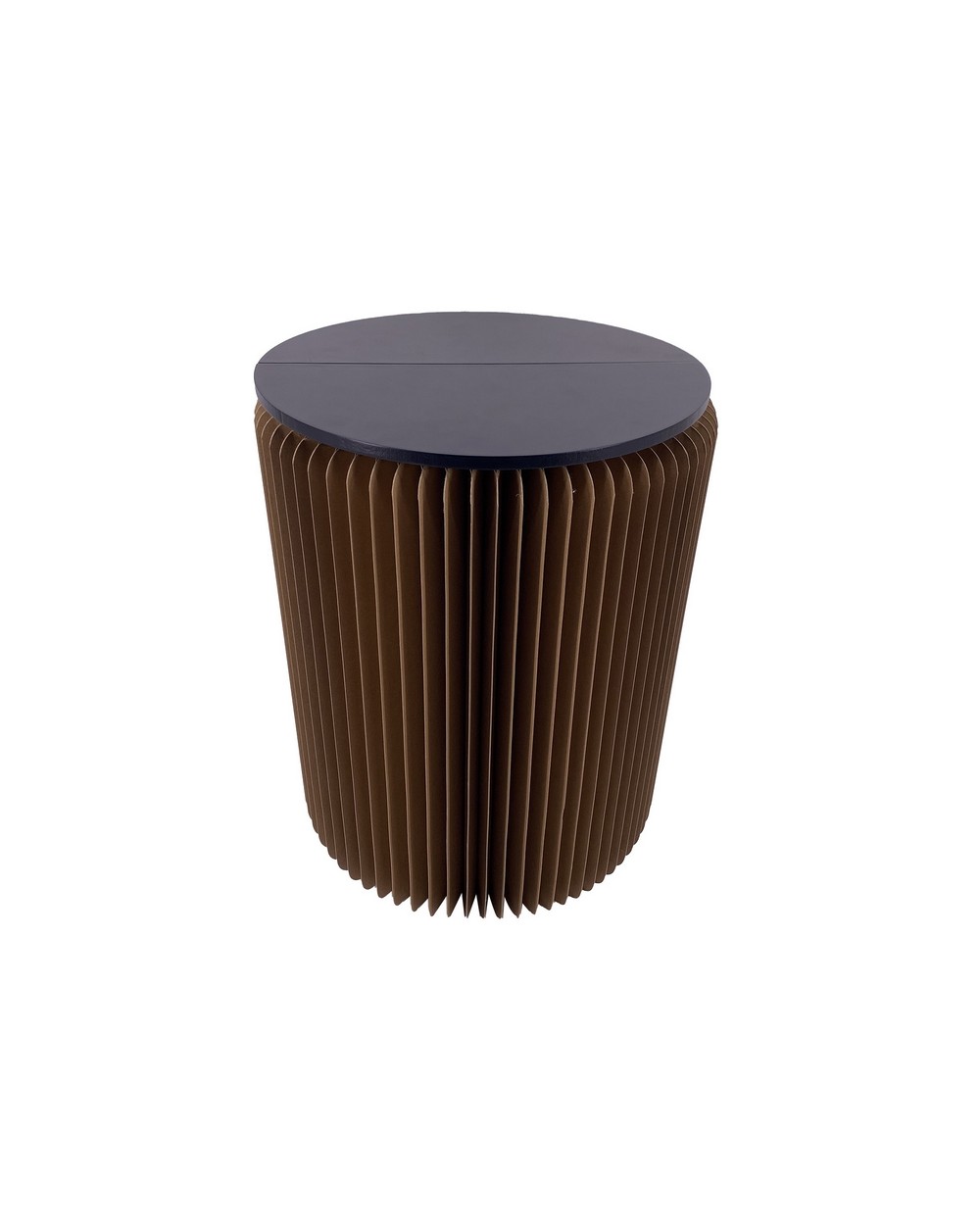 POUF PLIABLE CARTON ASSISE MDF COULEUR D30X38CM
