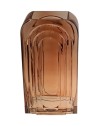 VASE VERRE VINTAGE GEOMETRIQUE H28CM