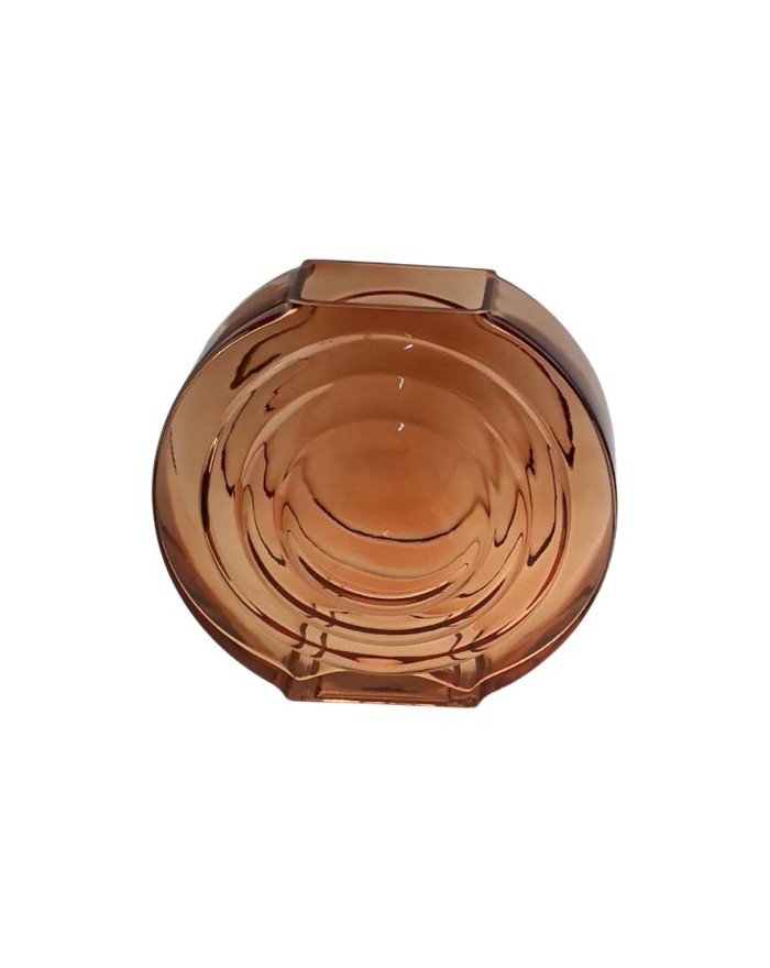 VASE VERRE VINTAGE GEOMETRIQUE H19CM